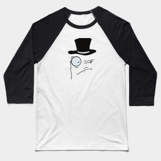 Proper Monocle Meme Baseball T-Shirt